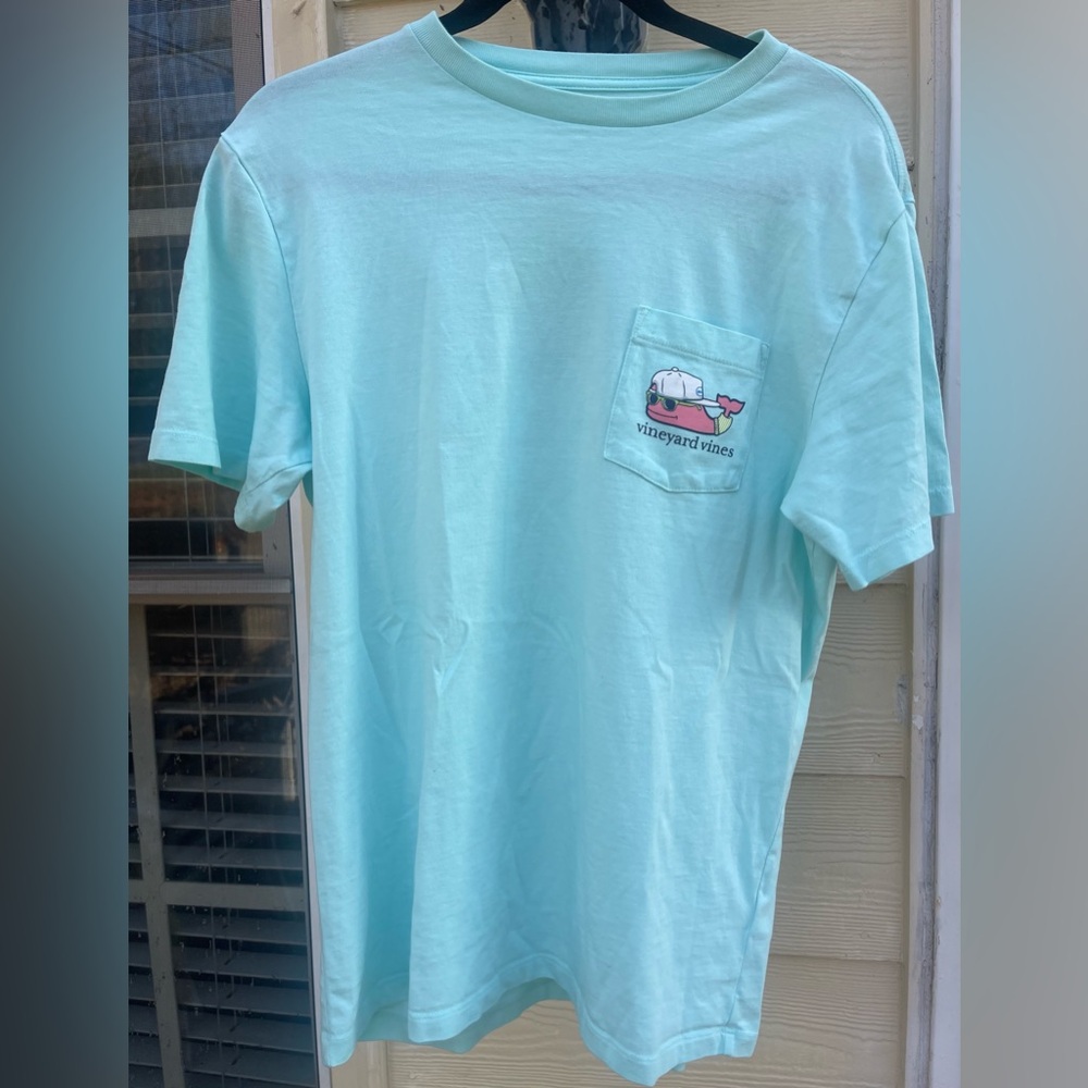 VINEYARD VINES Mens Spring Break Whale Pocket Tee Short Sleeve T-Shirt Sz S